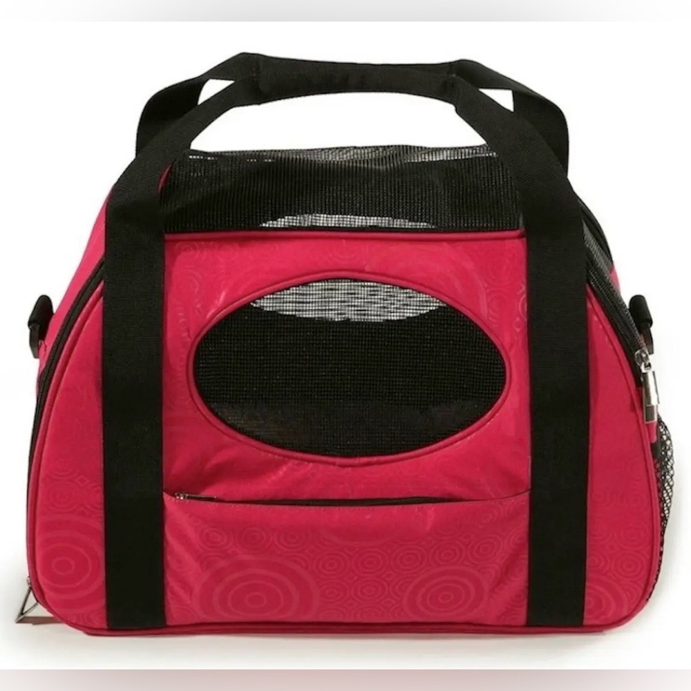GEN7 CARRY-ME PET CARRIER, traveling carry-on, Raspberry color, max 20 lbs